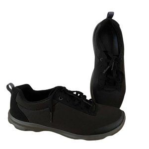 Crocs Black Women's Busy Day Stretch Lace Up Casual Comfort Shoes Size 9